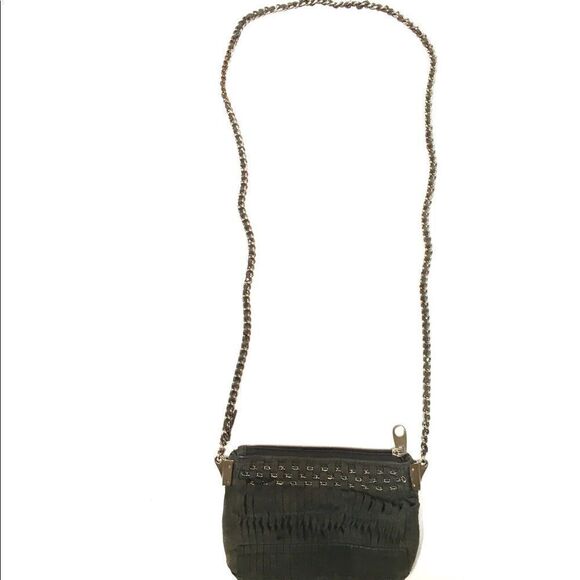 Zara suede & chain strap detail Crossbody purse - Picture 7 of 7